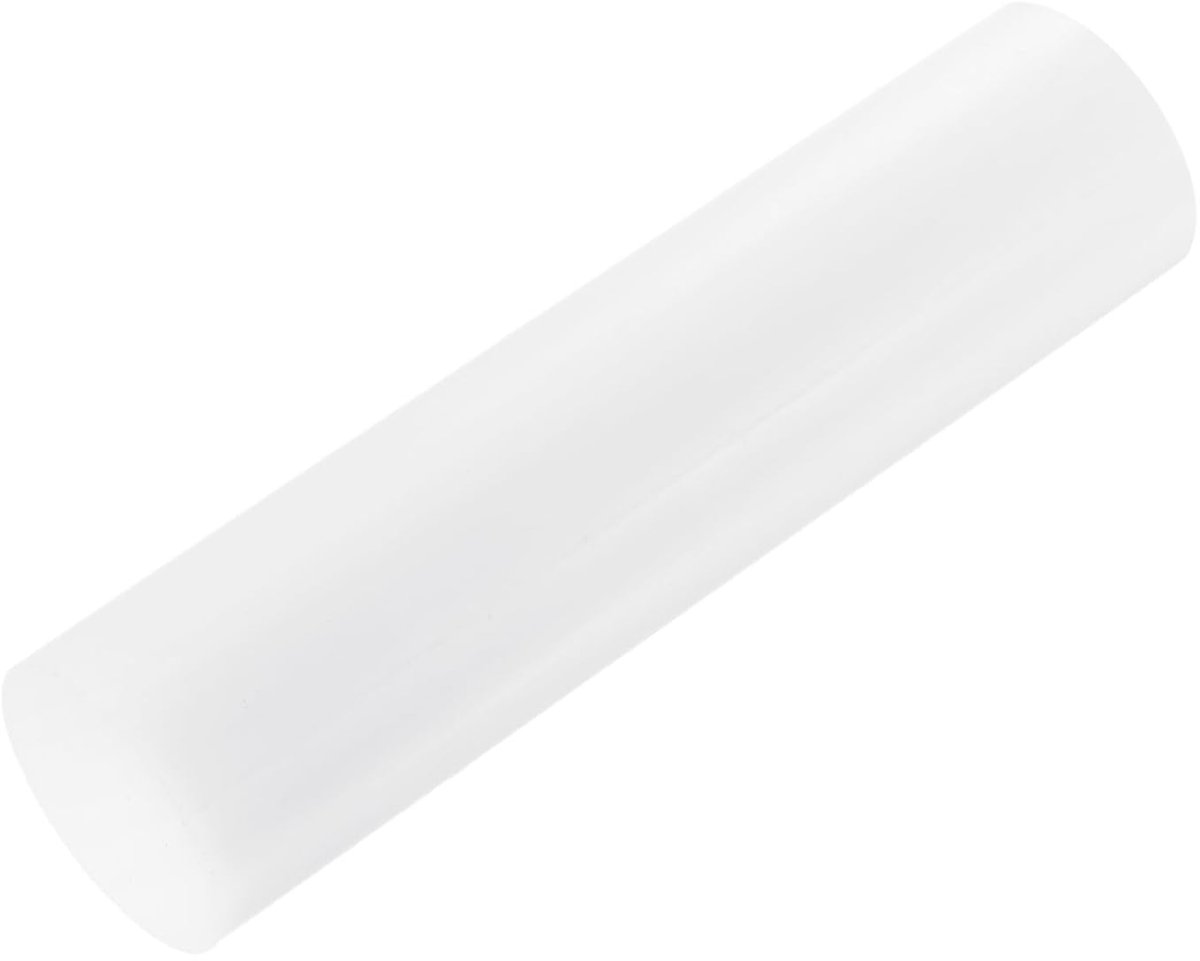 ABS kunststof staaf ronde staaf massief 50 mm x 200 mm wit voor doe-het-zelf modelmateriaal, architectuurmodelbouw, doe-het-zelf zandtafel, verpakking van 1
