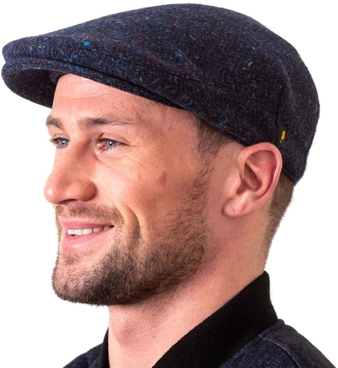 Hatman of Ireland Authentieke Tweed Flat Cap 100% Ierse Wol Handgemaakte Ierland Mannen Casquette Navy Groen Houtskool