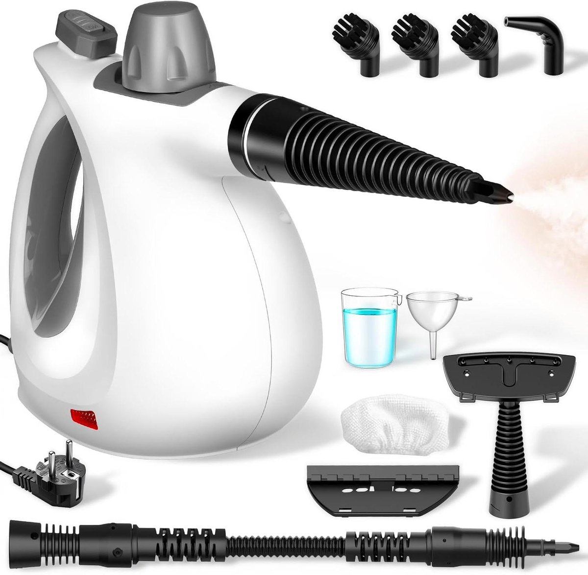 Stoomreiniger - Hogedrukreiniger Handstomer - Hygiënisch Huis - 100% Natuurlijke Stoom - 3.2 Bar - Grijs