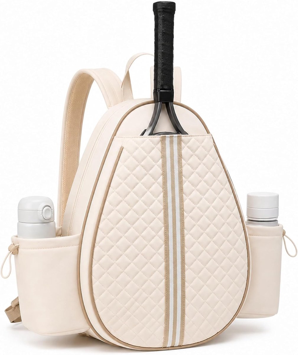 Tennisrugzak voor dames en heren, waterdichte sportrugzak voor 2 tennisrackets, multifunctionele tas voor tennis, badminton en pickleball
