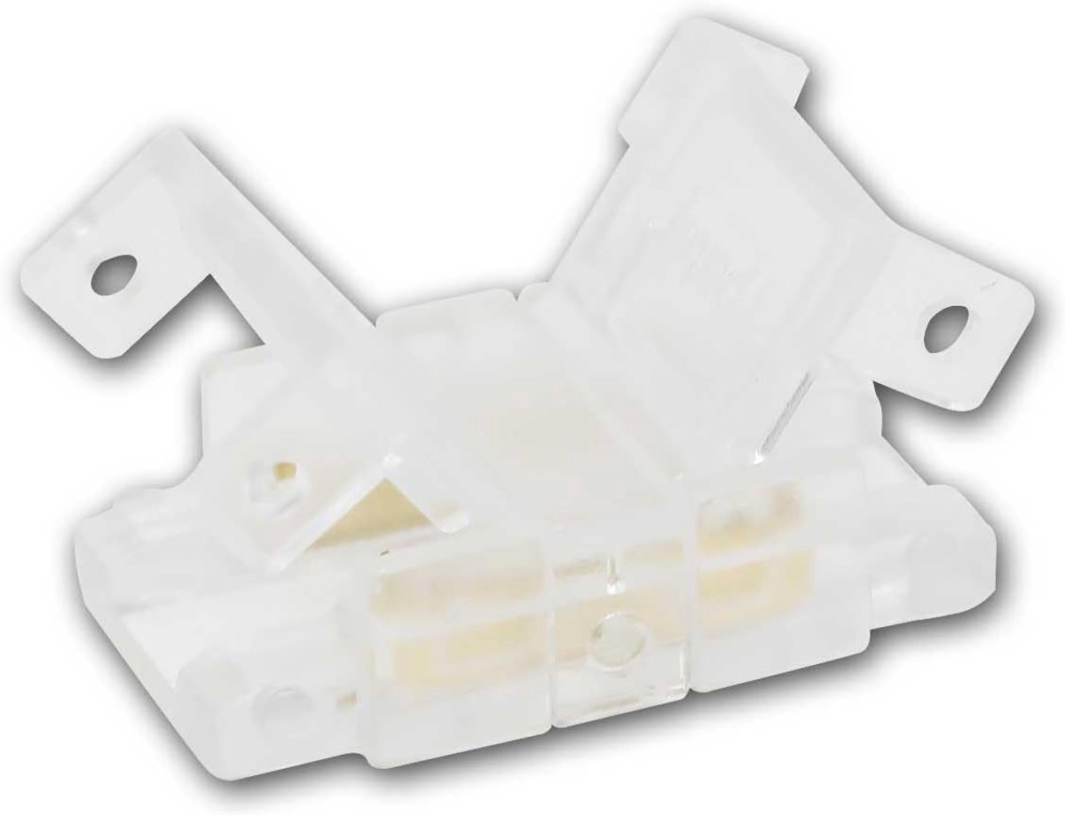 direct "Easy" voor twee 2-polige flexibele 8mm LED-strips, transparante clip, klikaansluitklem