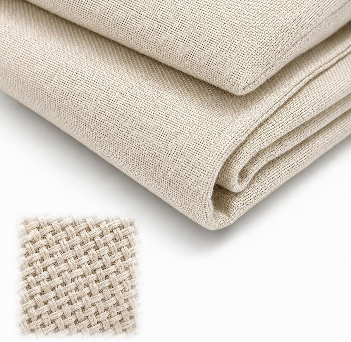 Stof, 250 cm x 148 cm, meubelstof, bekledingsstof, geweven stof voor meubelstof, gordijnstof, bank, stoel, doe-het-zelf, kussens, tafelkleden (lichtbeige)