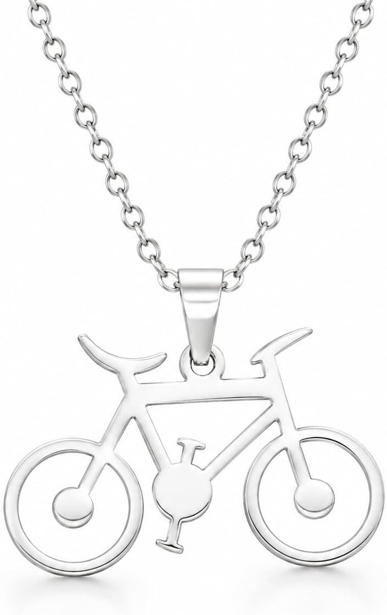 mini fiets ketting rijwiel hanger sieraad voor dames wielrenliefhebbers roestvrijstalen holle bedels feest verjaardag cadeaus