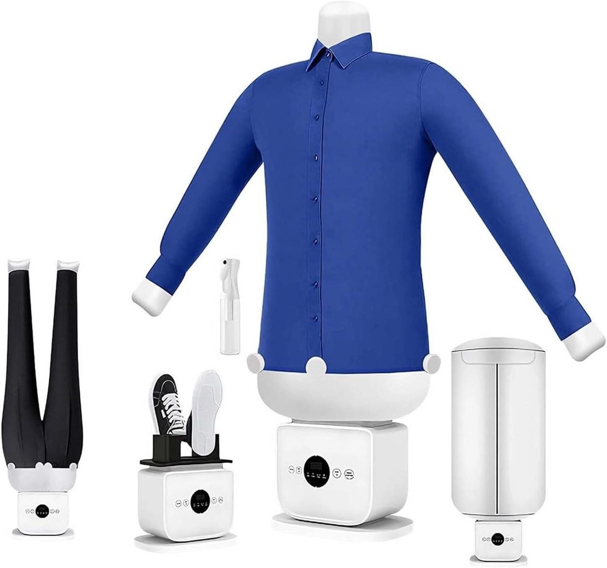 Automatische Strijkmachine - Stoomkast Droger - Snel Kleding Strijken - Handsfree Werking - XXXL - Wit
