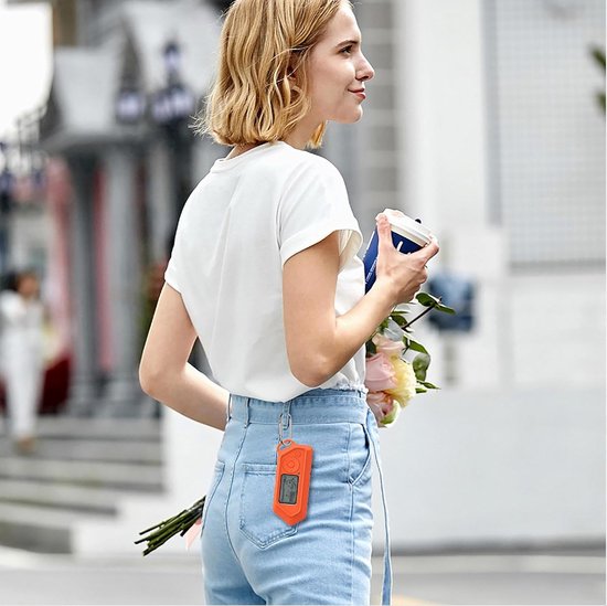 Cilicone hoes compatibel met Flipper Zero, ultradunne zachte hoes, slim fit, valbestendig, niet gemakkelijk vuil - oranje — afbeelding 4