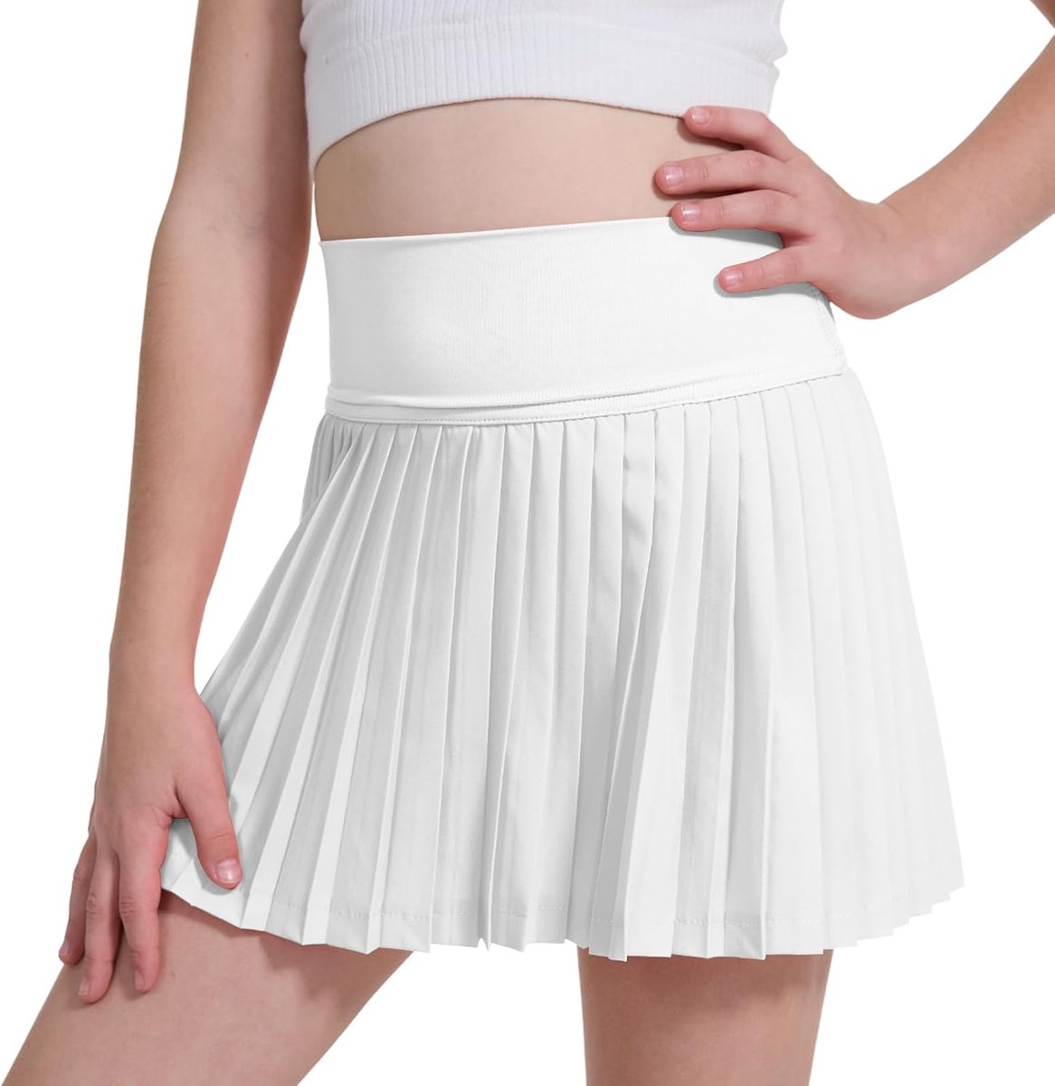 Rokken met Shorts Zakken Elastische Taille Golf Rok Kids Atletische Skorts voor Sport Hardlopen
