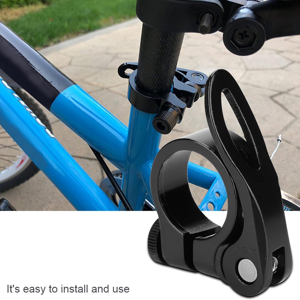 Zadelklem Quick Release Aluminium Materiaal 28.6mm Zadelpen Klem voor 25.4mm Fietsen en onderdelen-25.4 Pinces De Colonne Siège