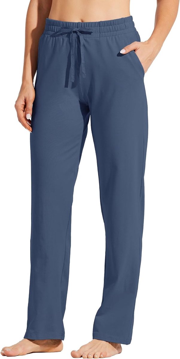 Joggingbroeken dames - katoenen sweatpants - open onderkant - casual en comfortabel voor thuis - SnelShoppen