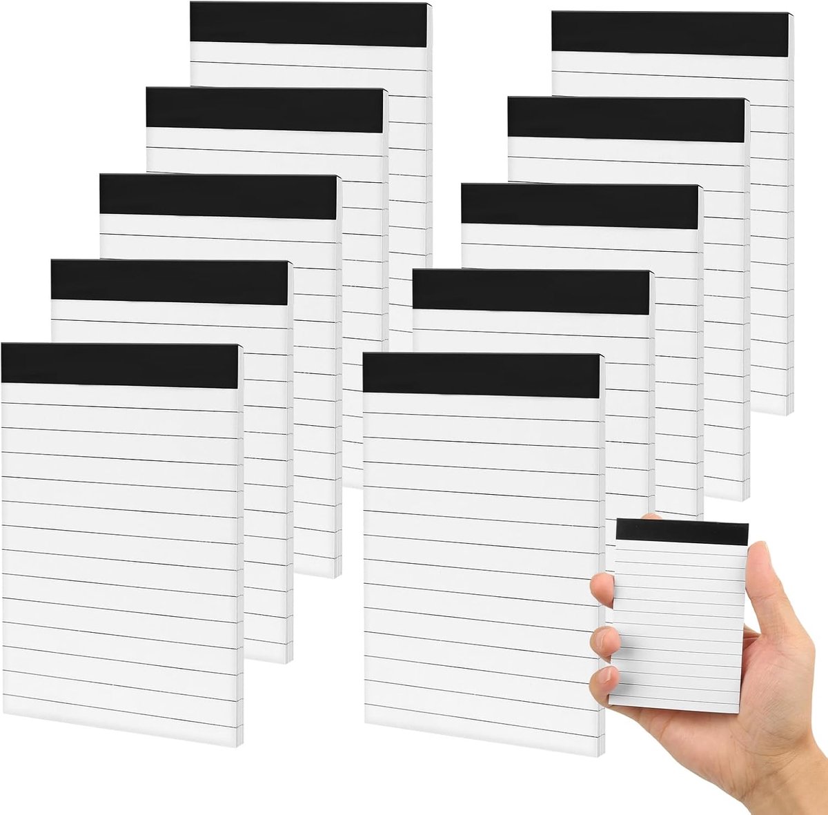 A7 notepad klein - 10-pack - 30 vellen per blok - perfect voor werk en studie - SnelShoppen