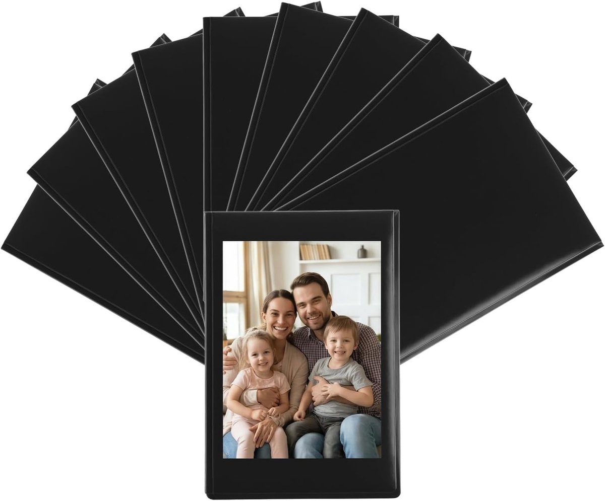 Fotolijsten magnetisch 6,3 x 9,5 cm - sterke magneet - beschermend PVC - veilig voor koelkast en whiteboard - SnelShoppen