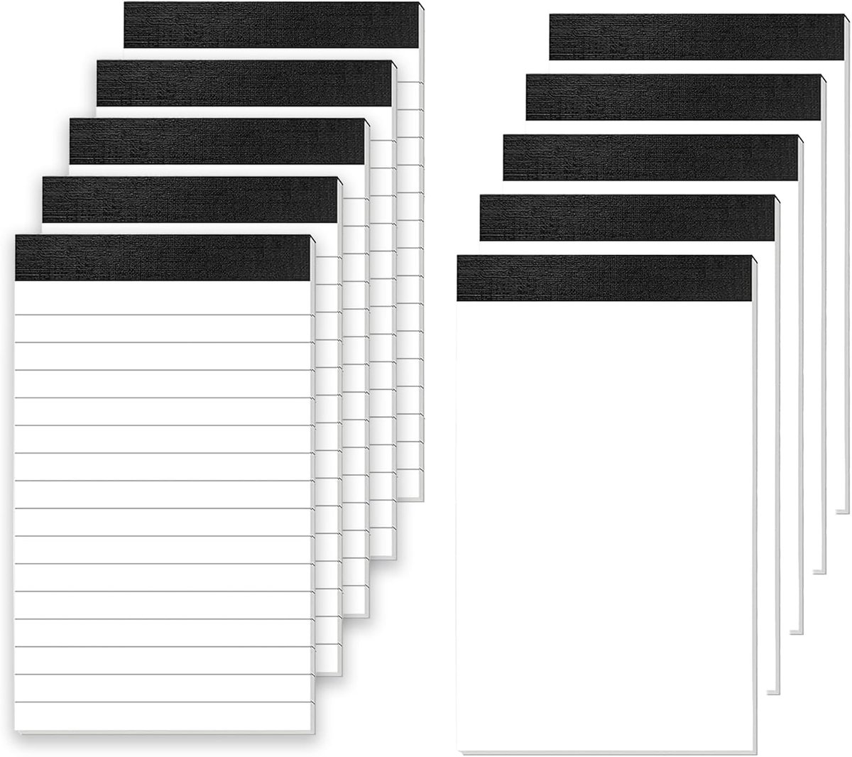 Notitieboekje A7 - 10 Stuks - Mini Notepad - Draagbaar en Lichtgewicht - Perfect voor Opmerkingen - ShopVlot