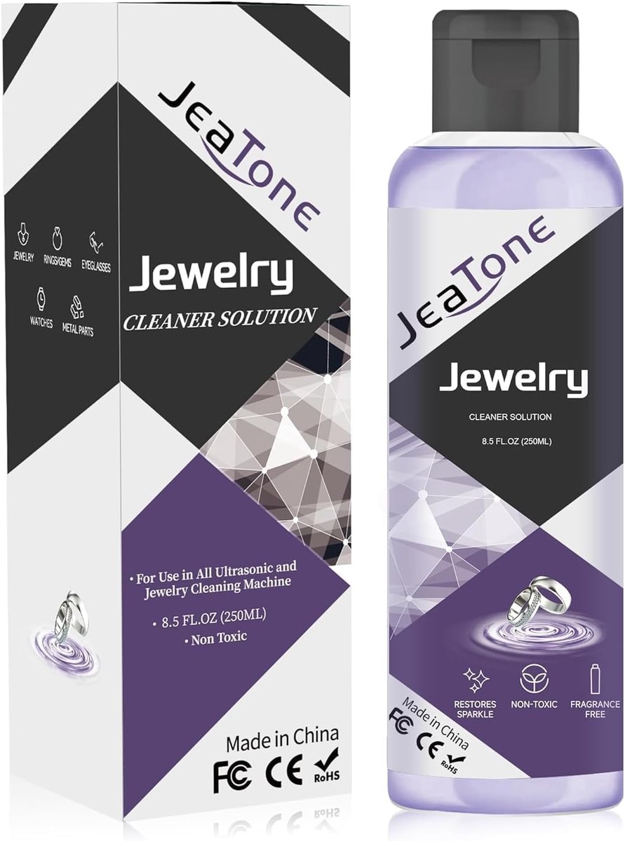 Ultrasoon reiniger 46 kHz - 600 ml reservoir - professioneel voor sieraden en brillen - grondige reiniging - SnelShoppen