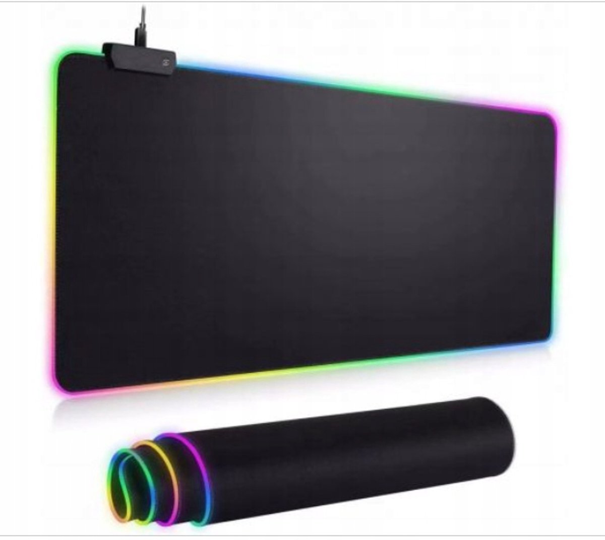 Grote RGB LED Gaming Muismat - Verlicht Bureau Onderlegger