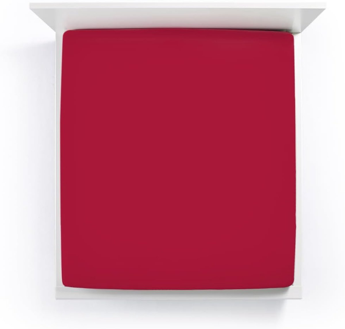 Fitted sheet 1-persoons - Bella Donna single jersey - Uni design - Geschikt voor waterbedden - SnelShoppen