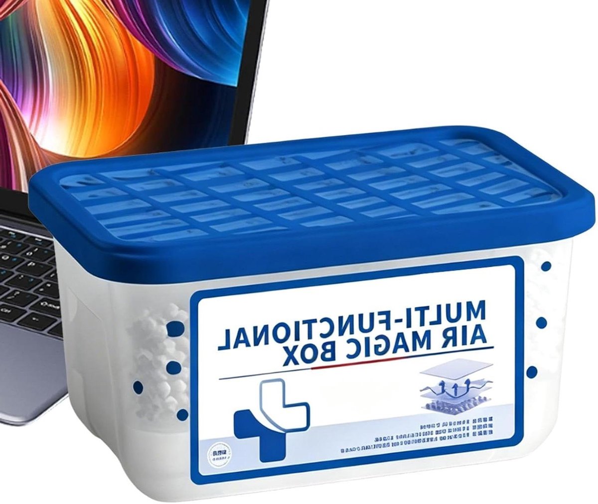 Stofopvangbak - Luchtreiniger Haar - Lucht Zuiveren - Automatische Stofopvang - 65 cm - Wit