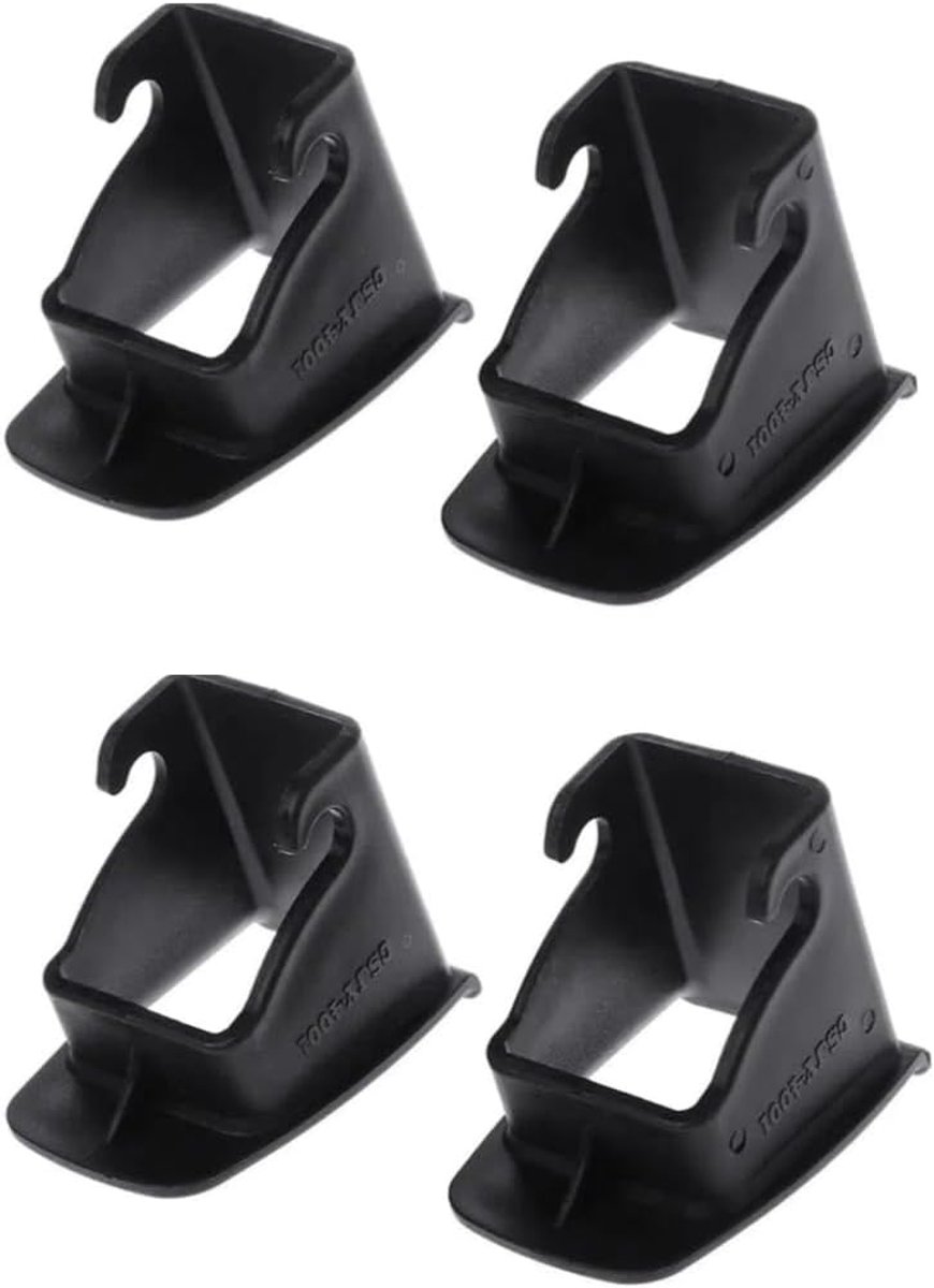 4 stuks universele ISOFIX-connectoren, duurzaam ABS-materiaal, eenvoudige installatie, compatibel met de meeste voertuigen, ISOFIX-handleiding voor kinderautostoelen (zwart)