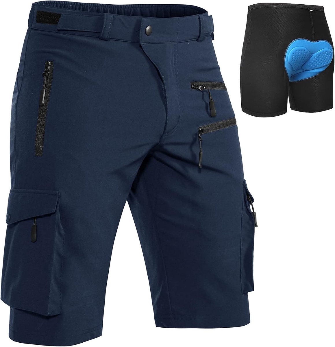 Broek Heren Korte Fietsbroek Fietsbroek Heren Sneldrogende Mountainbike Broek Ademende Fietsbroek Hiking Broek Cargo Trekking Bermuda Outdoor
