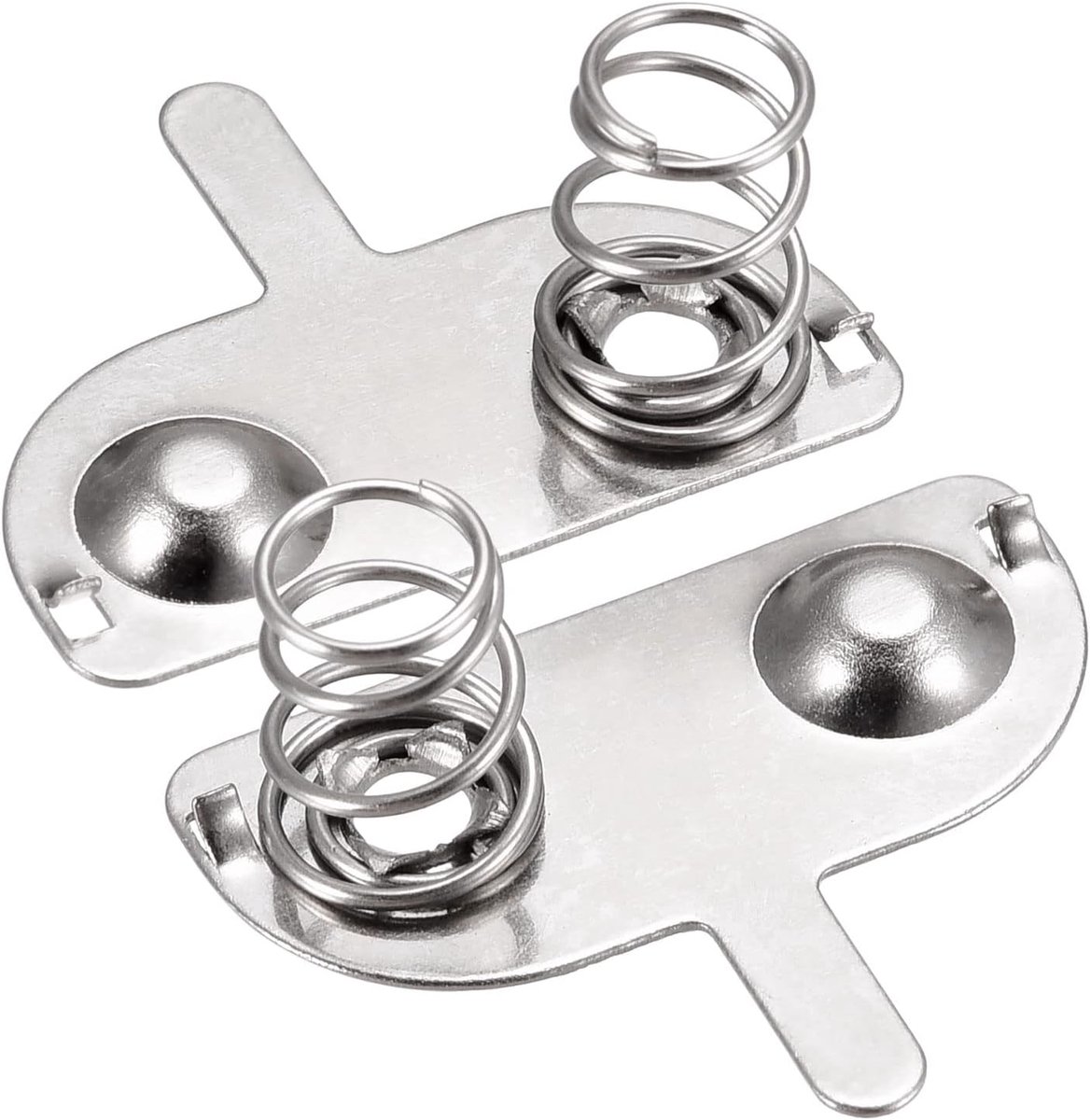 sourcing map 20 stuks batterij veerplaat AAA veer contact vernikkeld 20 mm x 9 mm