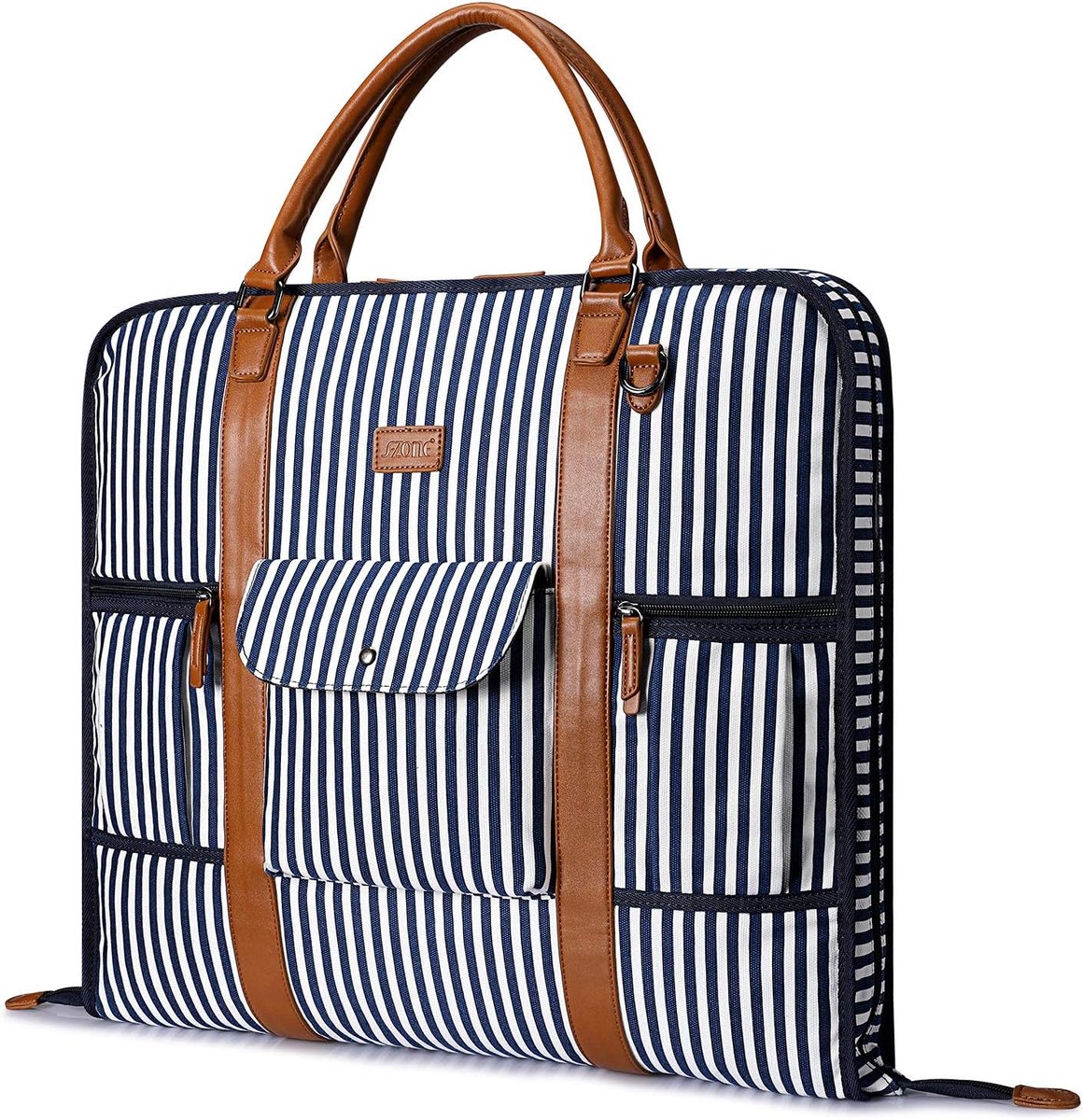Carry On Kledingstuk Tas voor Zakelijke Reizen Canvas Lederen Mannen Vrouwen Pak Cover