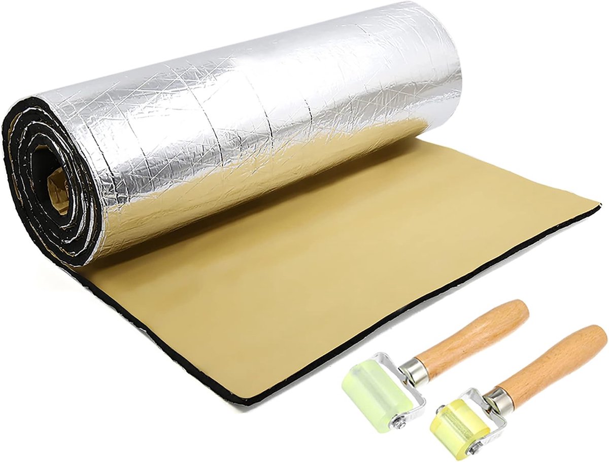 197mil 5mm 21.4sqft geluids- en warmte-isolatie mat voor auto 79 x 39 inch 200 x 100 cm (rollen)