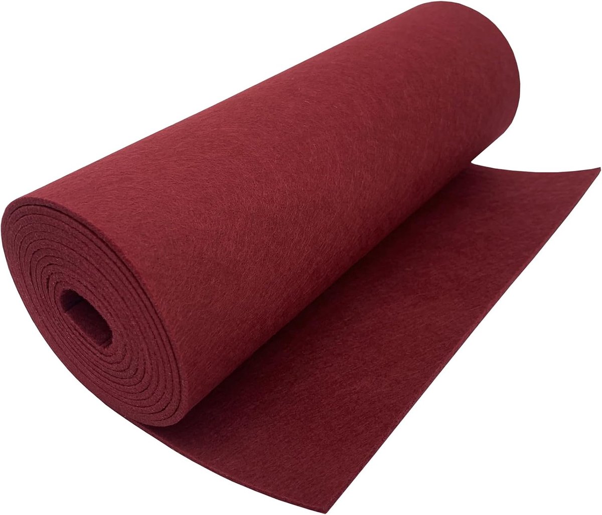 Stof, viltrol, 30 x 250 cm, knutselvilt, polyester, vilt, 3 mm dik voor vilten onderlegger, decoratie, viltmat, doe-het-zelf, opbergtas, patchwork, naaien, vilt om te knutselen
