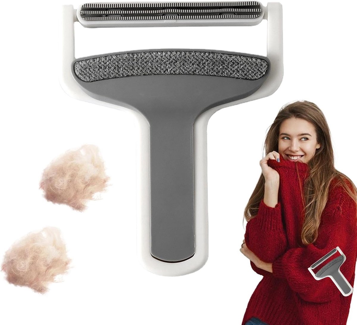 Borstels Voor Kleding Draagbare Ergonomische Schoonmaak Ontpluizer | Lint En Pluis Bolletjes Schoonmaakgereedschap Voor Kleding Wol Trui Broeken Beddengoed Meubels Bank