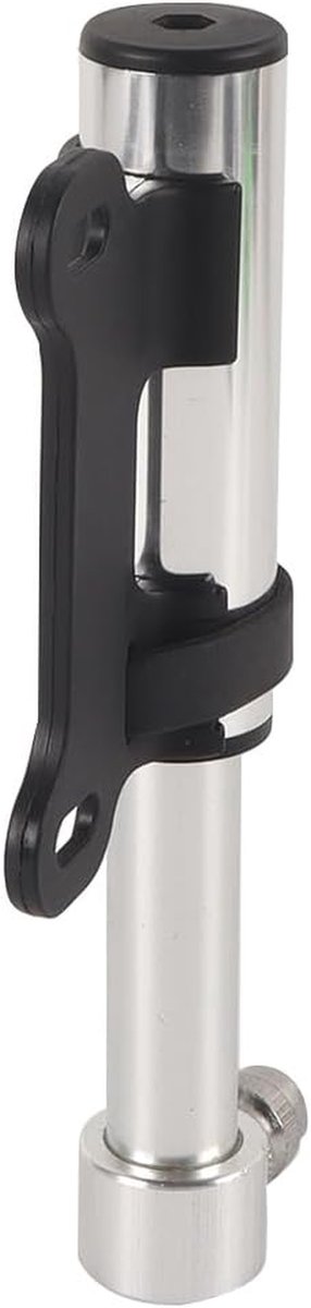 Mini Fietspomp - Handpomp Bandenpomp - Banden Oppompen - Compact Aluminium Ontwerp - 120 PSI - Zilver — afbeelding 4