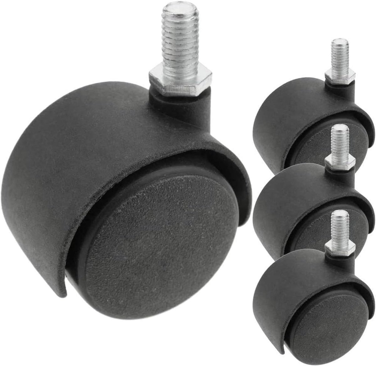 kippen 1615 x 1 – set met 4 rollen met 4 rollen à 40 mm met schroefdraadstift M8