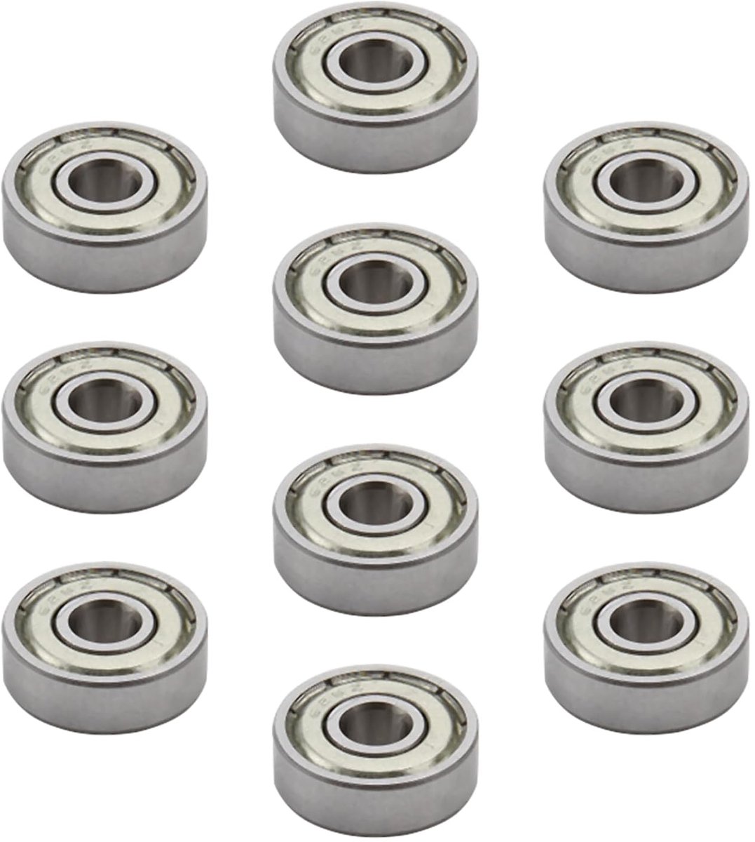 Lagers 626RS 6 x 19 x 6 mm, dubbel verzegeld, kogellagers voor doe-het-zelf, motoren, draaibanken, freesmachines, 3D-printers, lage toerentallen en complexe omgevingen