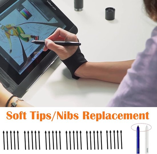 30 stuks S Pen reservepunten voor Samsung Galaxy Tab s6, S penpunten reserve penpunten met installatiegereedschap compatibel met Samsung Galaxy Tab S7 & S7 Plus S8 & S8 Plus (zwart) — afbeelding 4