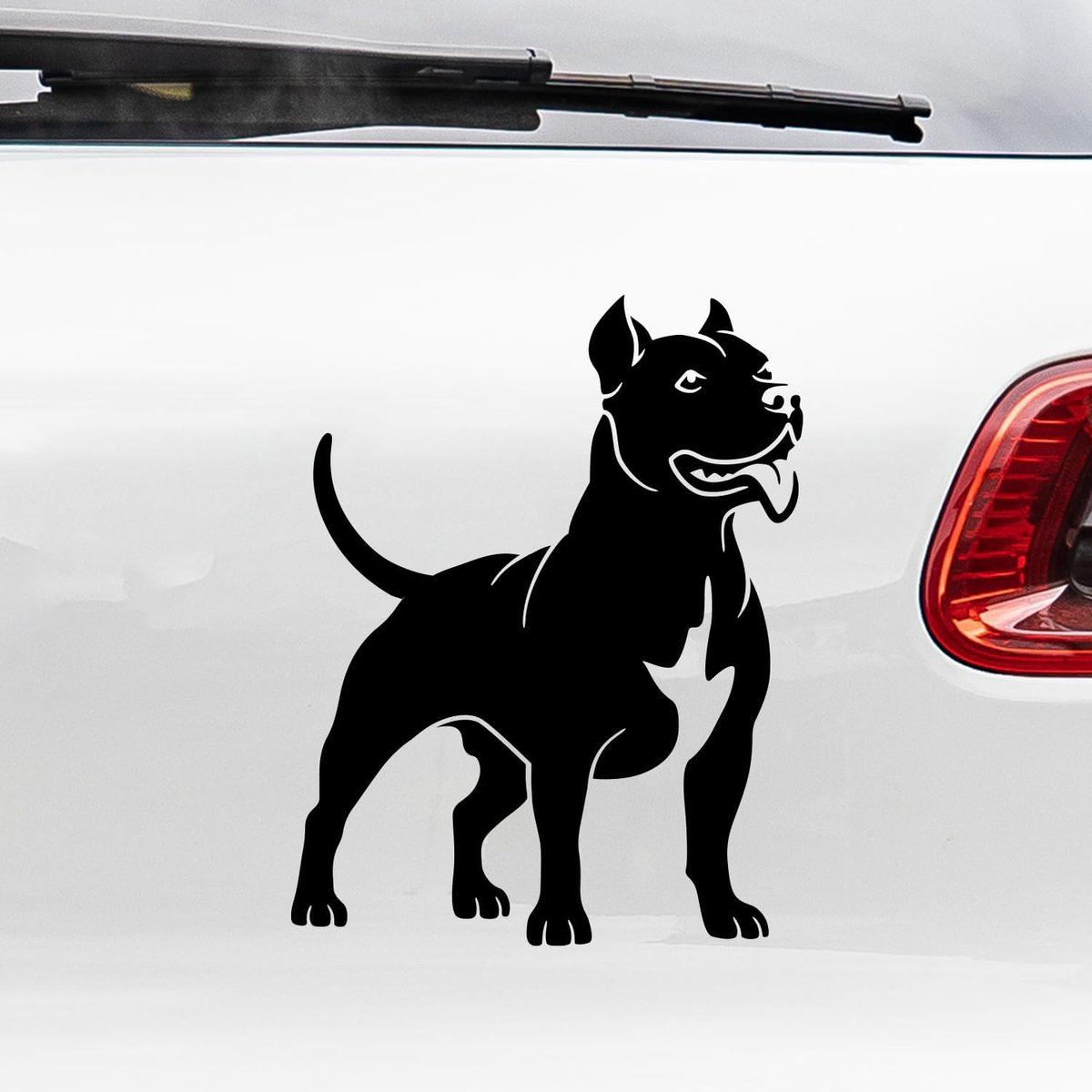Stickers met silhouet van hondenrassen/herdershond, poedel, labrador, Golden R., Malinois, A. Stanford, Jack Russell, Franse bulldog, schnauzer, teckel (American Stanford)