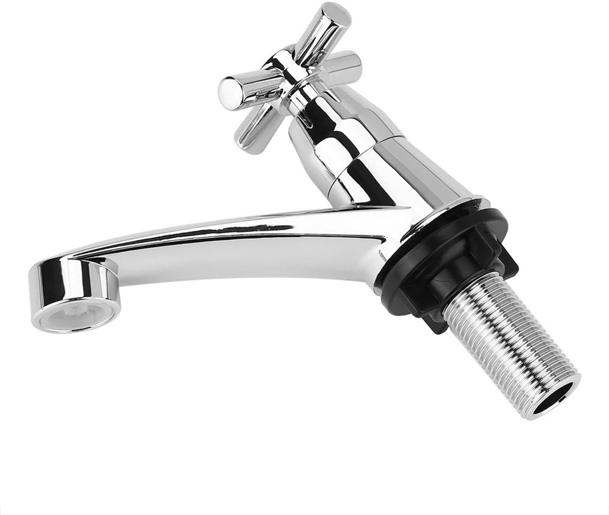 Cold Faucet, Basin Faucet For Bathroom Basin Kitchen Sink Lounge Wash Basin Accessories With 1/4 Turning Opening And Closing(g1/2)(3#G1/2)