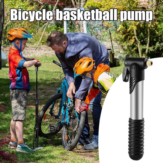 Fietsband Pomp - Lucht Pomp - Banden Oppompen - Roestvrij Staal - 20 cm - Zwart — afbeelding 3