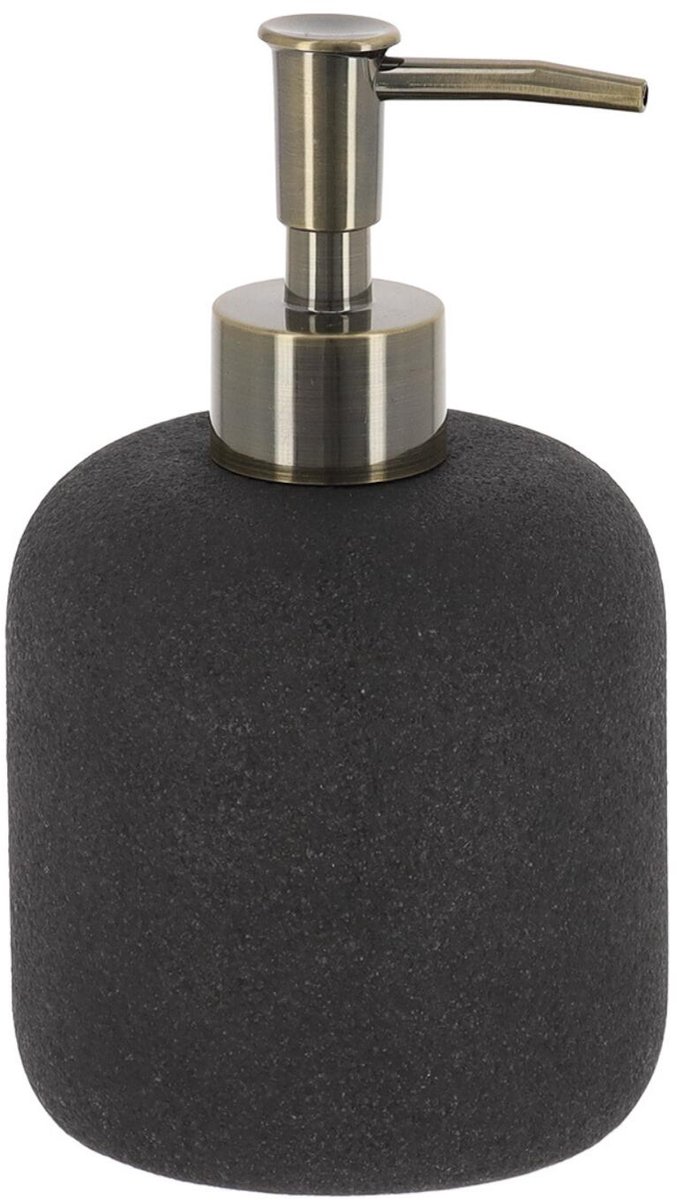 Tendance zeeppomp / zeepdispenser Como - antraciet - 400ml - rond - polyhars