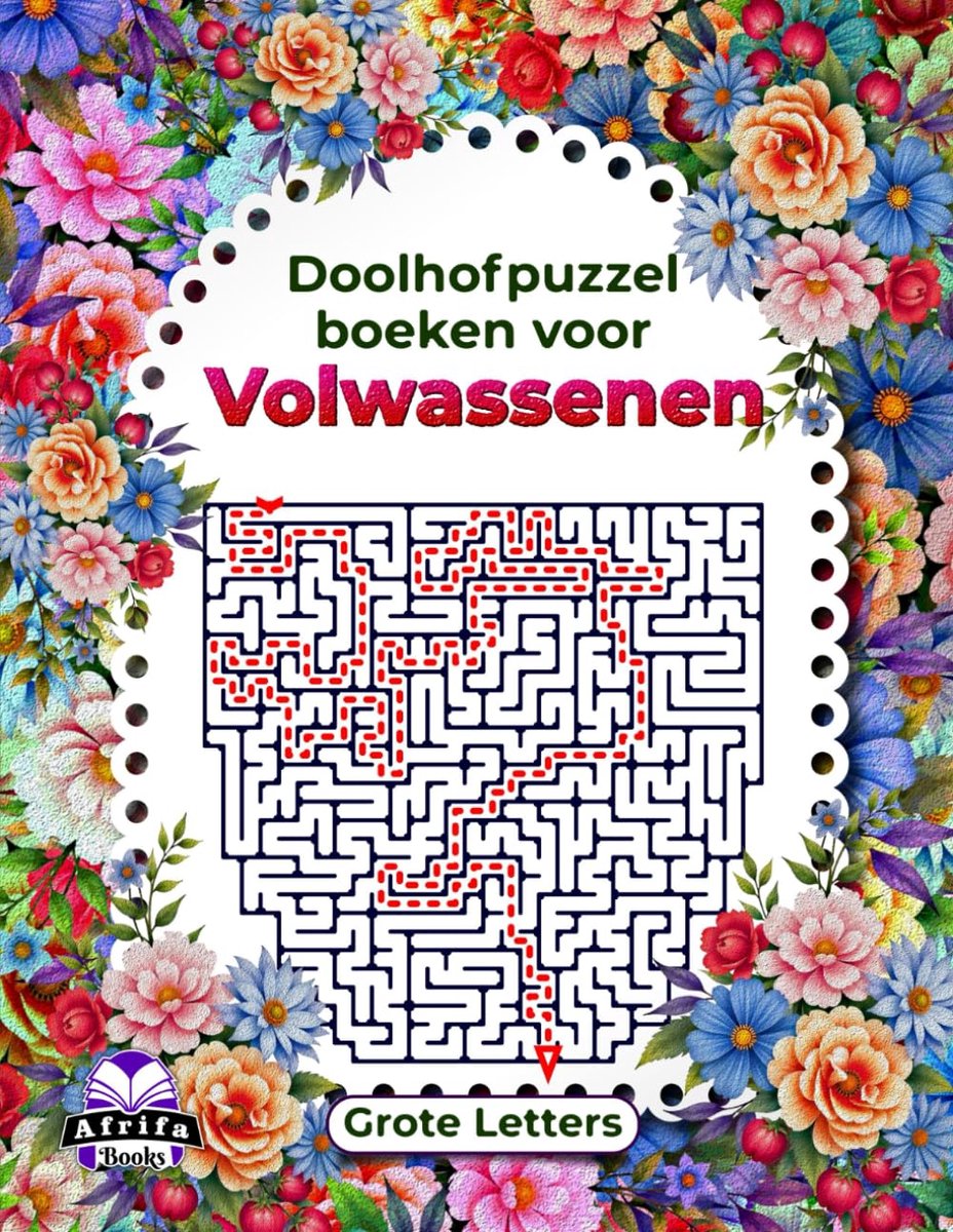 Doolhofpuzzelboeken voor volwassenen - grote letters - hersenkrakers voor hoge cognitieve vaardigheden - ShopVlot