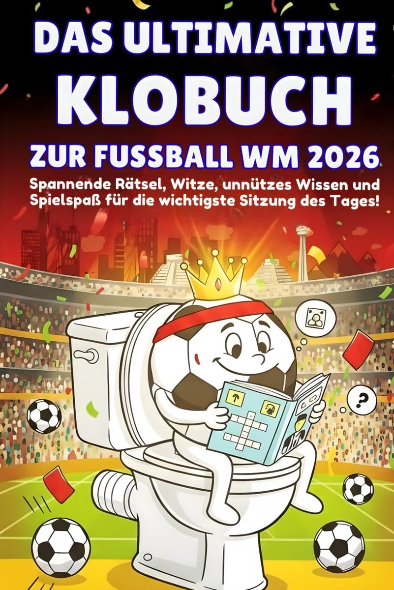 Klobuch voor kinderen 8+ - spannende raadsels en grappen - voetbal WM 2026 - plezier tijdens het toiletbezoek - ShopVlot