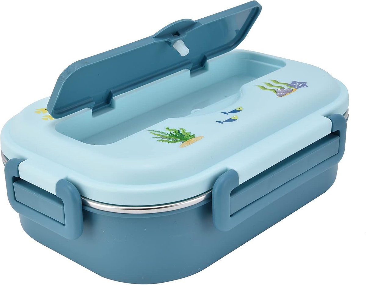 Lunchbox RVS - Geïsoleerde Box - Lekvrije Siliconen Seal - Ideaal voor School en Werk - ShopVlot