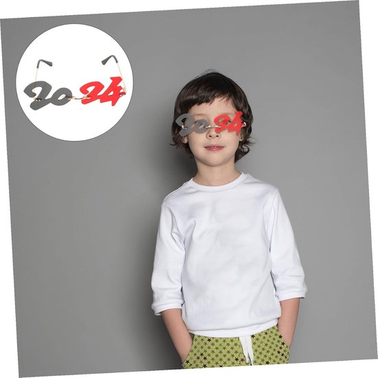 Digitale Zonnebril - Feestbril Partybril - Feestelijke Accessoires - Frameloos Ontwerp - 14 cm breed - Multicolor — afbeelding 2