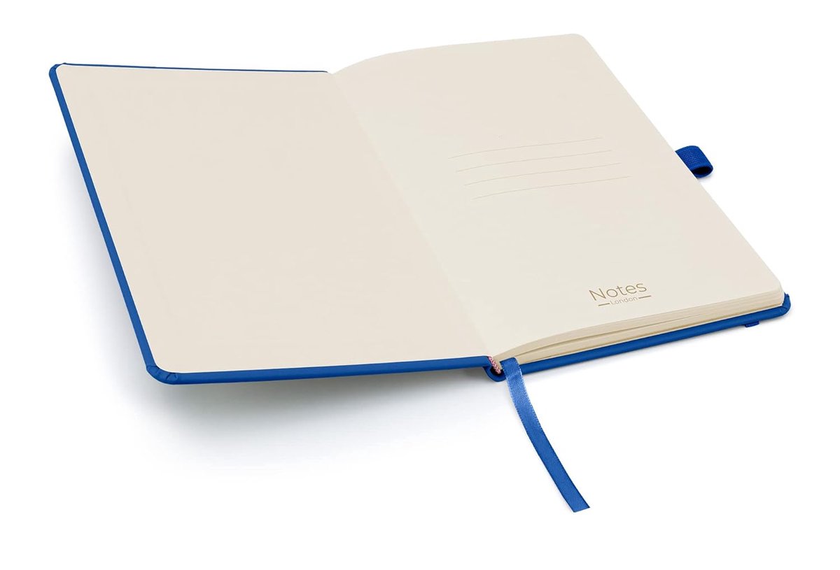 A5 notitieboek - hardcover - blauw - duurzaam papier voor notities - ShopVlot