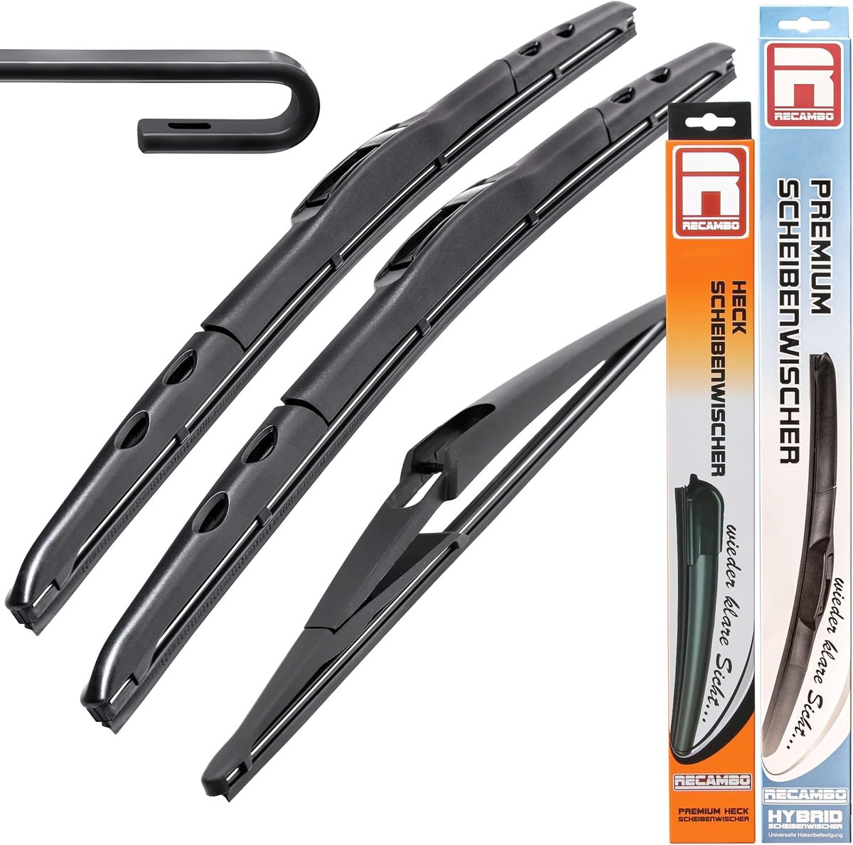 Autoruitenwisser set 300 mm 350 mm 600 mm - premium kwaliteit - uitstekende wisprestaties - helder zicht - ShopVlot