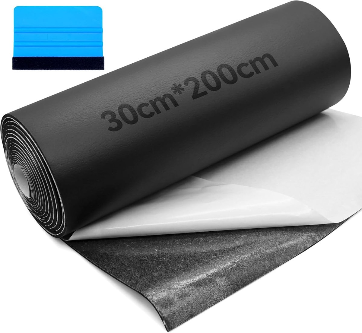 Zelfklevende neopreen schuimplaat 300 mm x 3 mm x 2 m, zelfklevend, celrubber, isolatiemat, antislip, geluidsisolatie