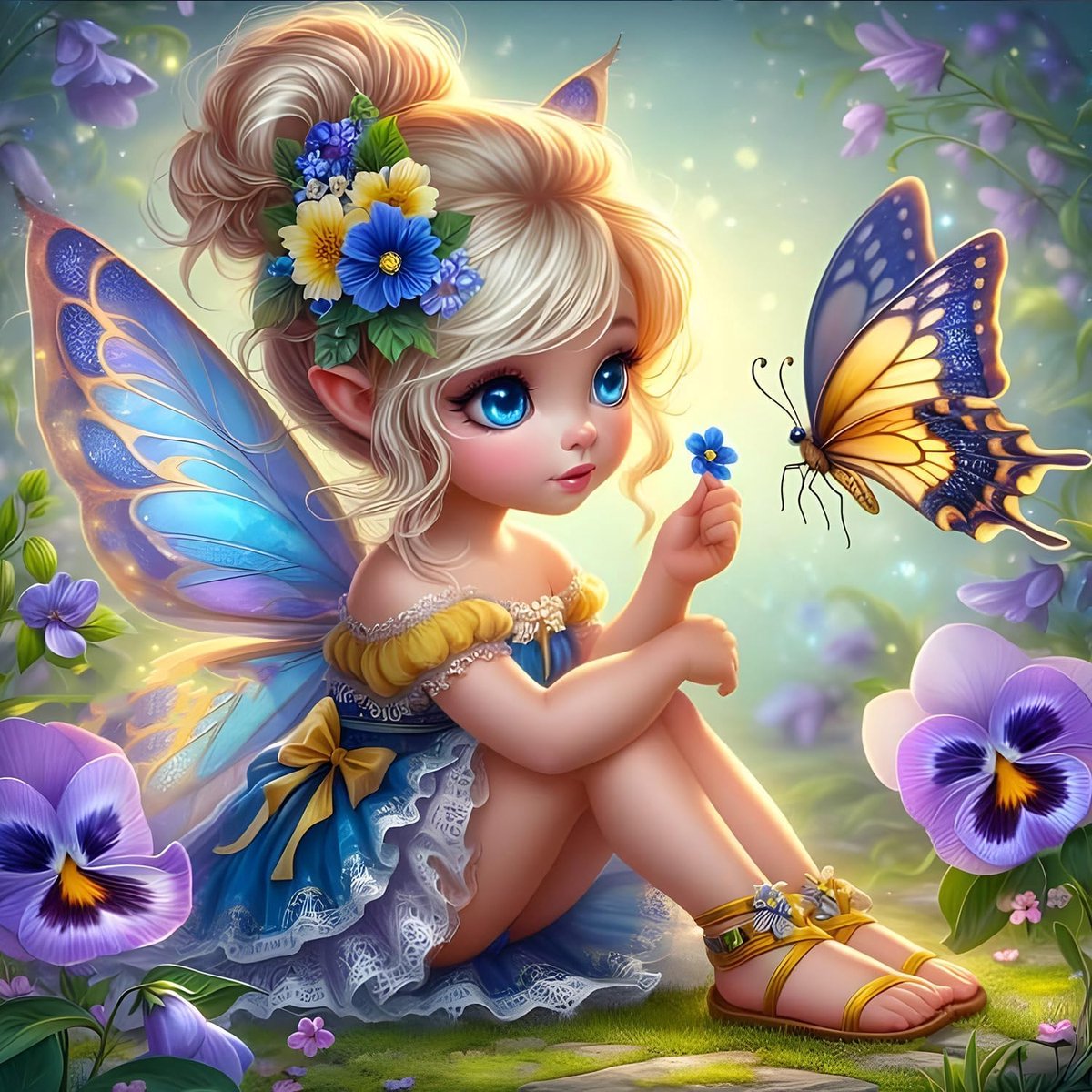 5D DIY Girl Diamond Painting Kits, Full Drill Butterfly Diamond Art Painting Kits voor volwassenen, doe-het-zelf 5D cartoon painting op nummers, diamond art kits voor thuis, modedecoratie, 30 x