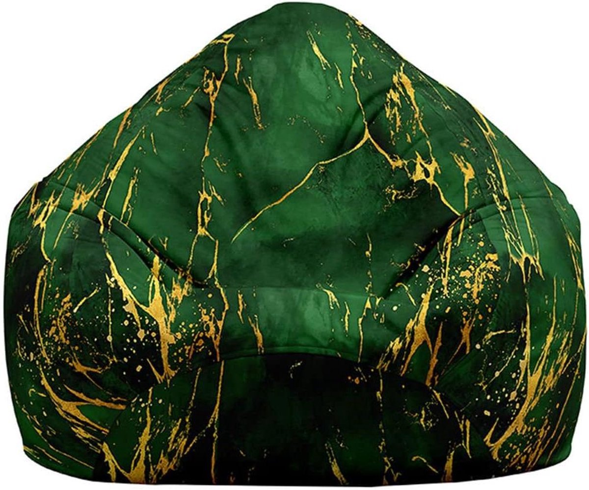 Zitzakhoes - Stoelhoes - Ontspannen Zitten - Zonder Vulling - 90x110 cm - Donkergroen