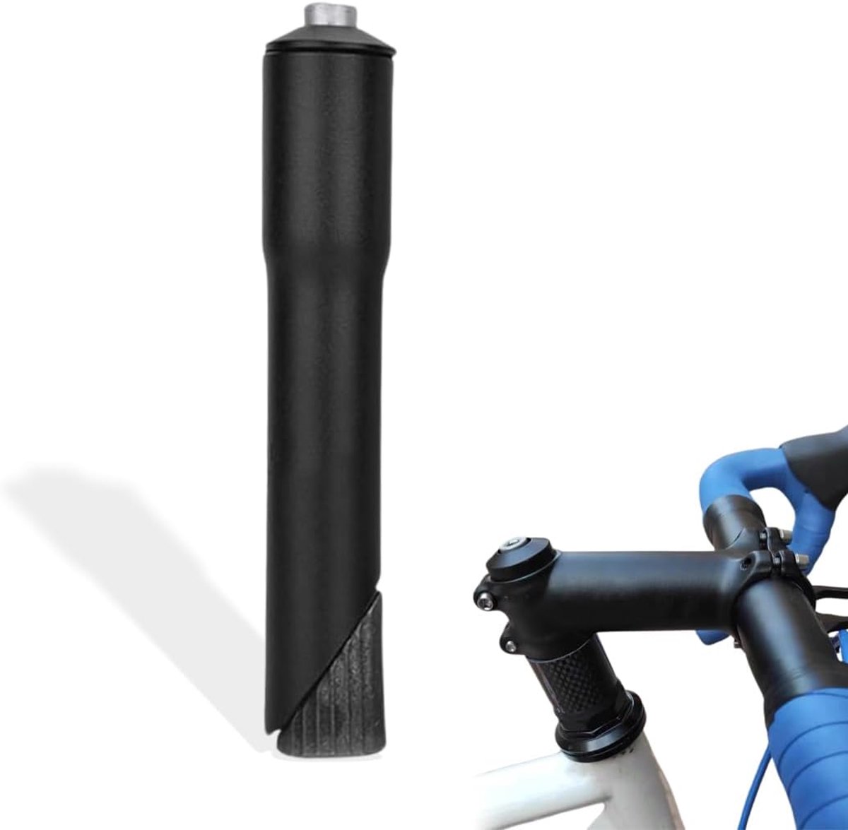 1 fietsstuuradapter, stuurverlengstang, asadapter 22,2 mm, geschikt voor mountainbike- en racefietsvorken.
