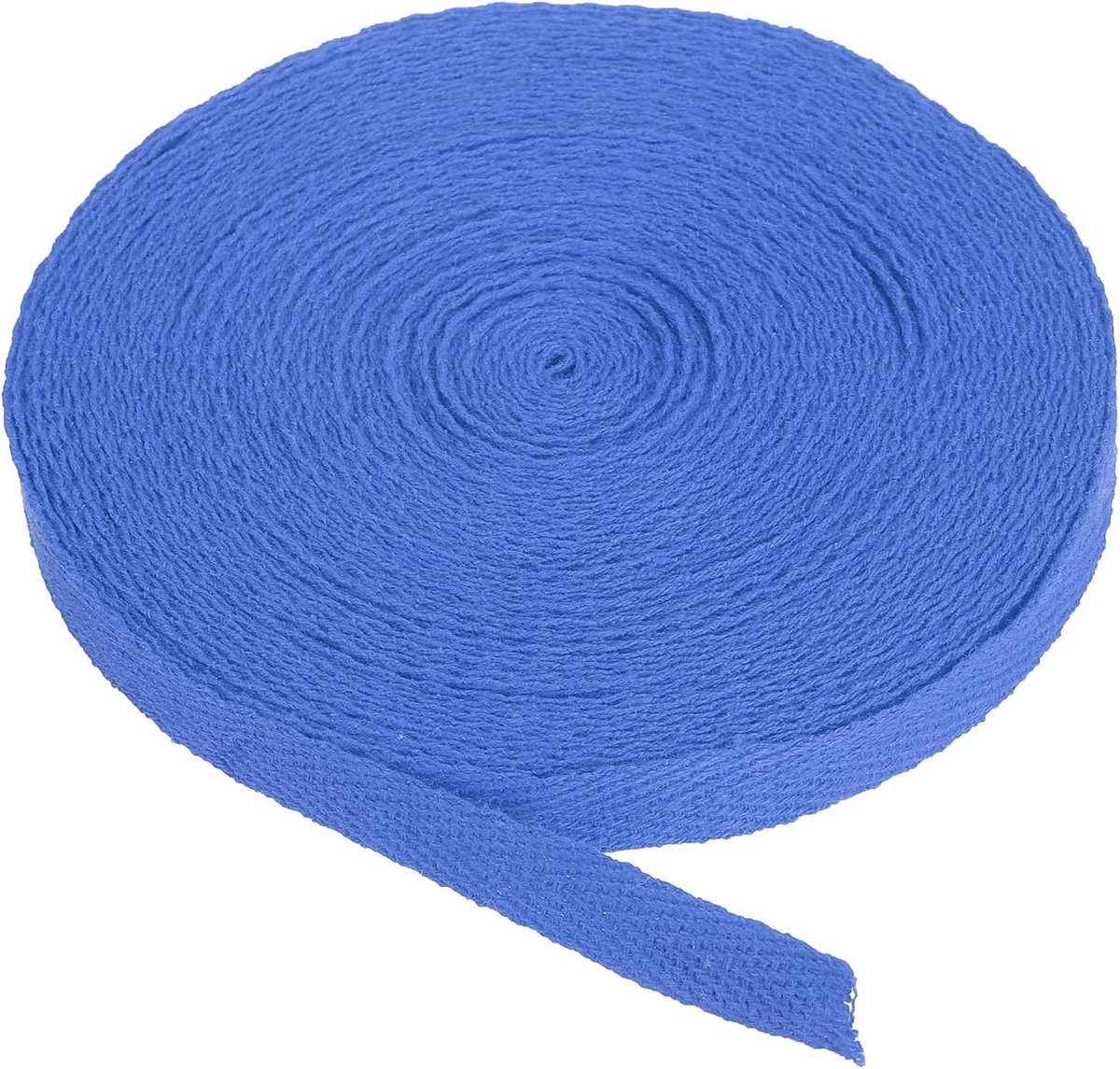 Katoen Twill Tape 10mm (3/8") 10 Yards 100% Katoen Lint Bias Binding Tape Visgraat Webbing Trim voor Naaien Geschenkverpakking Craft DIY Saffier Blauw