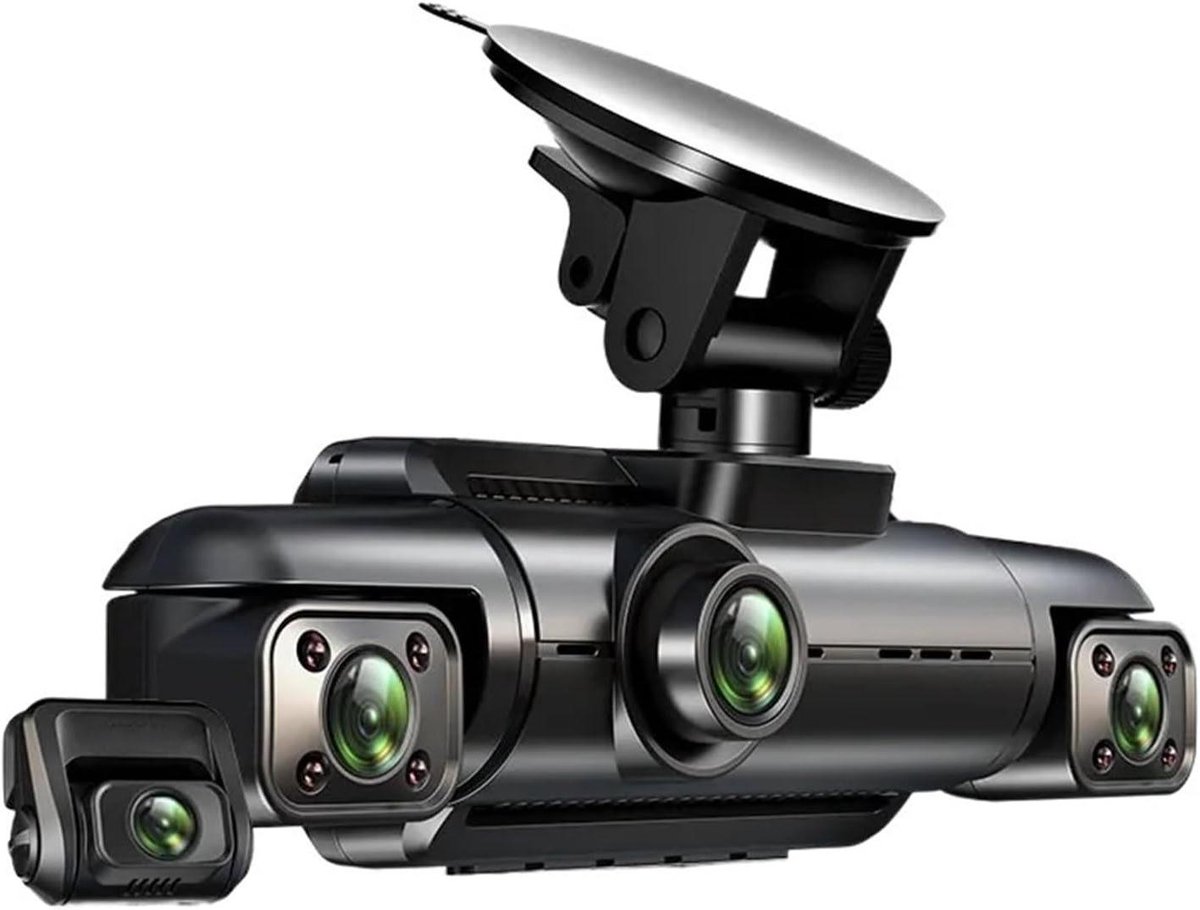 Auto Camera - Video Recorder - Veilige Rit - Vier Lens HD - 256GB Ondersteuning - Zwart