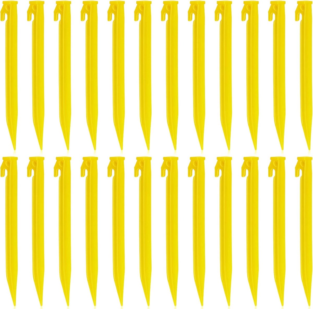 Tentharingen zwaar belastbare strandtentharingen luifel palen spikehaak luifel campingharingen voor camping outdoor zand strand tuin gazon palen (24 inch)