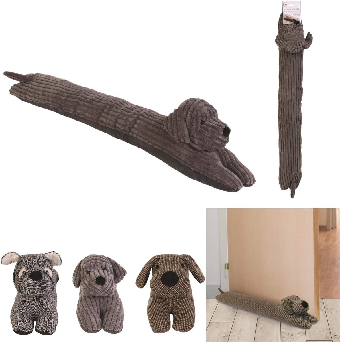 Draught Excluder 7 x 85 cm - Vloerbeschermer - Houdt kou buiten - Ideaal voor huisdieren - SnelShoppen