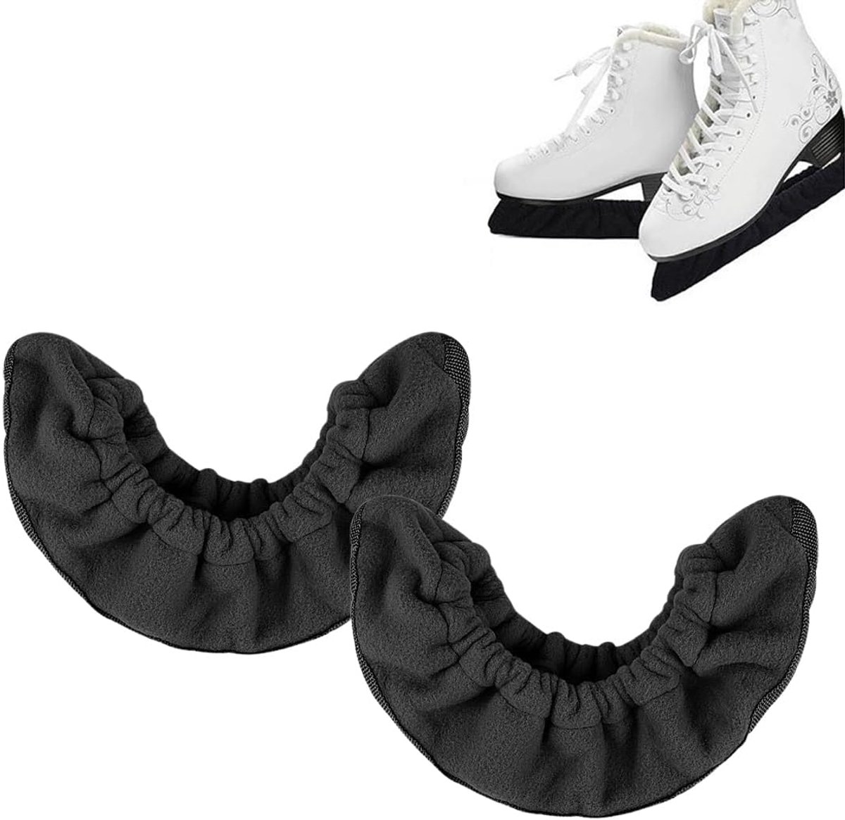 Schaatsbeschermers voor schaatsen, hockey & artistiek voor volwassenen, skate cover, bescherming voor schaatsen, elastische skatesokken voor dames, heren en kinderen