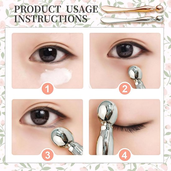 Spatels, cosmeticaspatel, roestvrij staal, cosmeticaspatel voor make-up en vochtin — afbeelding 4